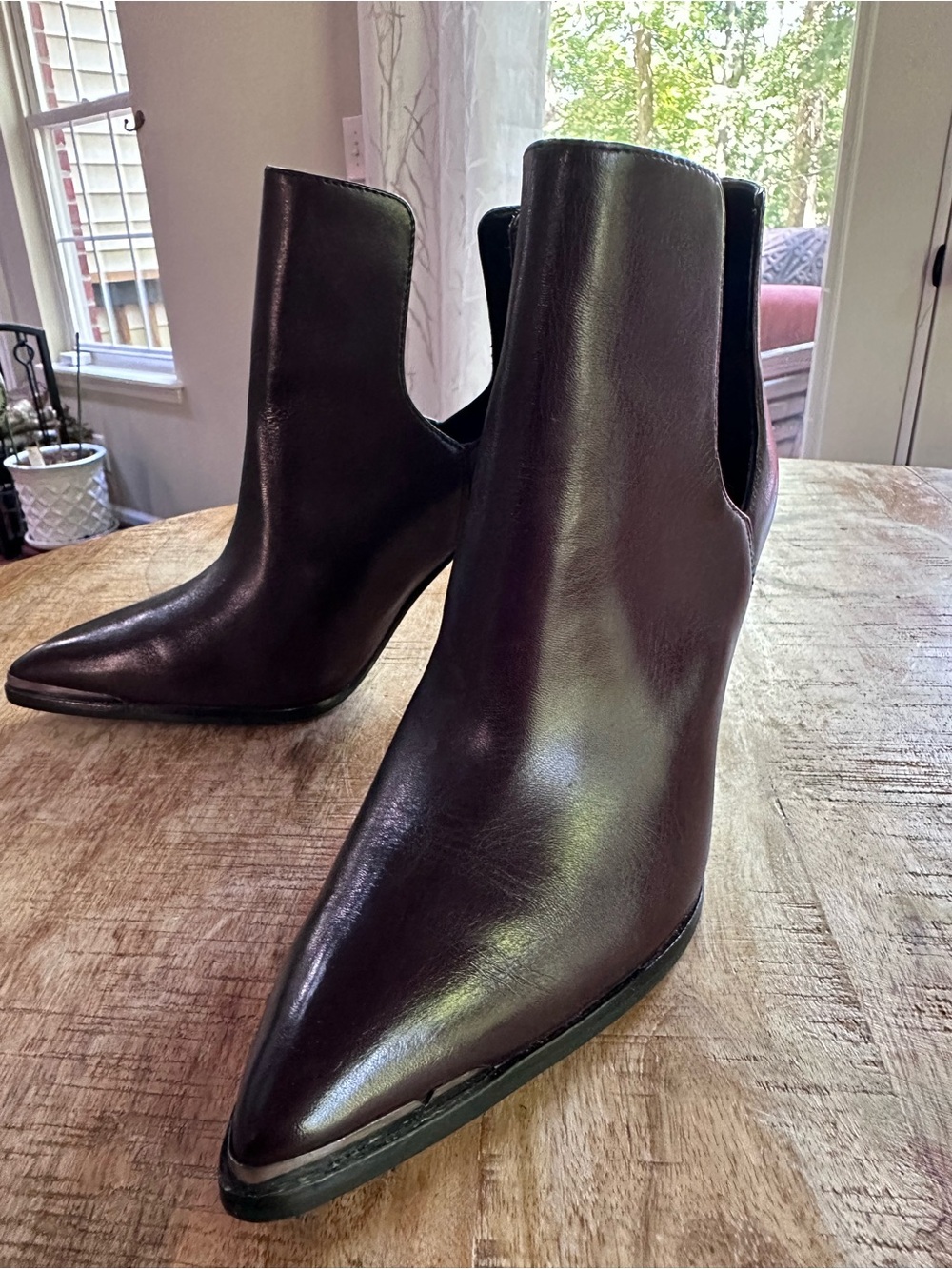 Vince Camuto Pointed Cutout Ankle Boots